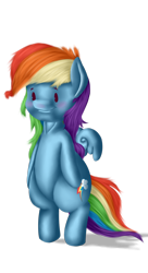 Size: 800x1471 | Tagged: safe, artist:saddnesspony, derpibooru import, rainbow dash, pegasus, pony, chibi, solo