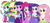 Size: 8660x4000 | Tagged: safe, artist:dcencia, derpibooru import, applejack, fluttershy, pinkie pie, rainbow dash, rarity, twilight sparkle, equestria girls, absurd resolution, cute, drinking, mane six, milkshake, simple background, transparent background, vector