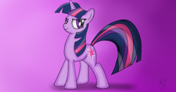 Size: 2048x1070 | Tagged: safe, artist:d0ublerainb0wdash, derpibooru import, twilight sparkle, pose, smirk, solo