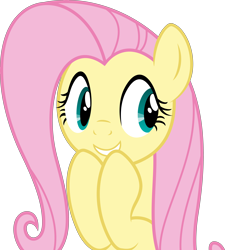 Size: 5304x5860 | Tagged: safe, artist:plsim, fluttershy, pegasus, pony, .svg available, absurd resolution, giggling, simple background, solo, transparent background, vector