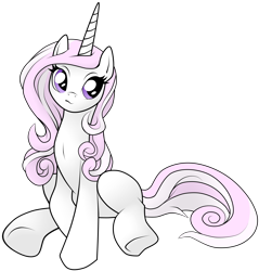 Size: 8617x9000 | Tagged: safe, artist:amorecadenza, artist:kp-shadowsquirrel, derpibooru import, fleur-de-lis, absurd resolution, blank flank, simple background, sitting, solo, transparent background, underhoof, vector