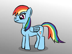 Size: 512x384 | Tagged: safe, derpibooru import, rainbow dash, pegasus, pony, female, gradient background, mare, solo