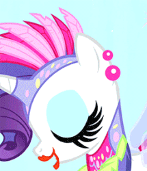 Size: 245x285 | Tagged: safe, screencap, rarity, pony, unicorn, sonic rainboom (episode), animated, makeup