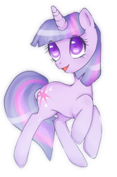 Size: 501x754 | Tagged: safe, artist:poncaruu, derpibooru import, twilight sparkle, pony, unicorn, looking up, outline, simple background, smiling, solo, transparent background