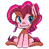 Size: 100x100 | Tagged: safe, artist:eeveebomb, pinkie pie, earth pony, pony, pixel art, simple background, smiling, solo, transparent background