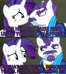 Size: 1061x1200 | Tagged: safe, screencap, mr. stripes, rarity, pony, unicorn, the saddle row review, comic, reality ensues, screencap comic