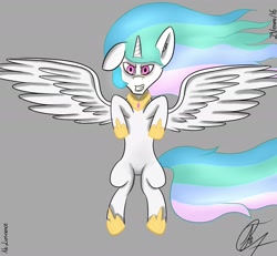 Size: 2000x1850 | Tagged: safe, artist:nexcoyotlgt, princess celestia, alicorn, pony, gray background, simple background, solo