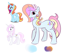 Size: 1800x1500 | Tagged: safe, artist:candyclumsy, fleur-de-lis, sassy saddles, oc, oc:exquisite attire, pony, unicorn, commissioner:bigonionbean, fusion, fusion:exquisite attire, thicc ass, wide hips