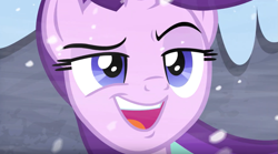 Size: 939x523 | Tagged: safe, screencap, starlight glimmer, pony, the ending of the end, close-up, fight, photo, put it on my tab, smug, smuglight glimmer