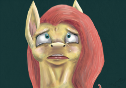 Size: 1000x700 | Tagged: safe, artist:shaiza7, fluttershy, pegasus, pony, crying, female, mare, solo