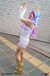 Size: 552x829 | Tagged: safe, princess celestia, human, clothes, cosplay, costume, high heels, irl, irl human, photo, shoes, solo