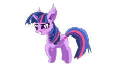 Size: 1300x700 | Tagged: safe, artist:gordontryhardwilson, derpibooru import, twilight sparkle, twilight sparkle (alicorn), alicorn, bat pony, pony, bat ponified, race swap, solo, twibat, vector