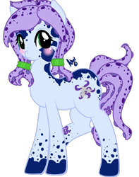 Size: 1109x1410 | Tagged: safe, artist:ashourii, derpibooru import, oc, oc only, earth pony, original species, blushing, solo, tentacle pony, tentacles