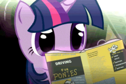 Size: 720x480 | Tagged: safe, artist:vapgames, derpy hooves, twilight sparkle, animated, doodle, for dummies, gif, reading, redline, this will end with a blown engine, this will not end well
