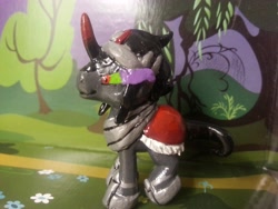 Size: 3264x2448 | Tagged: safe, artist:balthazar147, derpibooru import, king sombra, pony, unicorn, custom, irl, photo, solo, toy