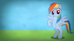 Size: 1920x1080 | Tagged: safe, artist:poowis, derpibooru import, rainbow dash, pegasus, pony, solo, wallpaper