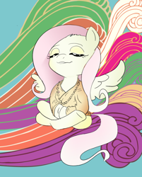 Size: 1098x1366 | Tagged: safe, artist:rainb0wdashie, fluttershy, pegasus, pony, drug use, hippie, hippieshy, psychedelic