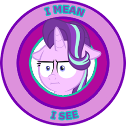 Size: 269x269 | Tagged: safe, starlight glimmer, pony, unicorn, marks for effort, :i, faic, female, floppy ears, i mean i see, mare, reaction image, seal of approval, simple background, solo, transparent background, vector