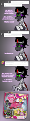 Size: 700x2800 | Tagged: safe, artist:wiggles, derpibooru import, king sombra, alicorn, pony, ask, ask king sombra, brushable, comic, glimmer wings, toy, tumblr