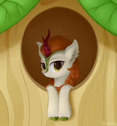 Size: 1300x1400 | Tagged: safe, artist:emeraldgalaxy, autumn blaze, kirin, solo, tree