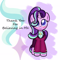 Size: 4497x4505 | Tagged: safe, artist:akakun, artist:akakunda, starlight glimmer, pony, unicorn, the last problem, clothes, colored pupils, cute, cutie mark, female, glimmerbetes, happy birthday mlp:fim, headmare starlight, looking at you, mare, mlp fim's ninth anniversary, solo