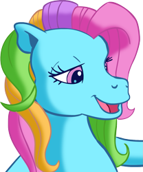 Size: 981x1177 | Tagged: safe, artist:colossalstinker, derpibooru import, rainbow dash, rainbow dash (g3), g3, solo