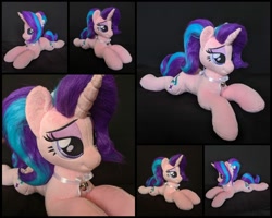 Size: 2000x1600 | Tagged: safe, artist:burgunzik, starlight glimmer, pony, irl, photo, plushie, prone, solo