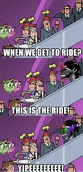 Size: 500x1032 | Tagged: safe, derpibooru import, king sombra, pony, unicorn, cute, escalator, escalator land, george bush, mr. turner, president, sombradorable, the fairly oddparents, timmy turner, timmy's dad, timmy's mom