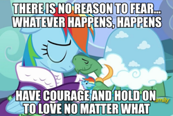 Size: 893x600 | Tagged: safe, derpibooru import, screencap, rainbow dash, pegasus, pony, tanks for the memories, bathrobe, clothes, crying, dashie slippers, image macro, meme, sad