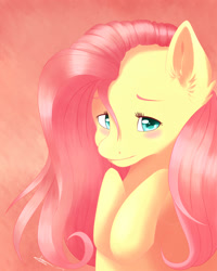 Size: 1600x2000 | Tagged: safe, artist:emcrasher, fluttershy, pegasus, pony, cute, ear fluff, shy, shyabetes, solo