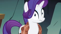 Size: 1100x618 | Tagged: safe, screencap, rarity, pony, unicorn, a dog and pony show, surprised