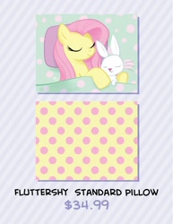 Size: 1236x1600 | Tagged: safe, artist:lunarshinestore, angel bunny, fluttershy, pegasus, pony, advertisement, female, mare