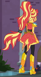 Size: 309x571 | Tagged: safe, screencap, sunset shimmer, better together, equestria girls, super squad goals, cropped, crystal guardian, ponied up, solo focus