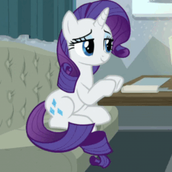 Size: 504x504 | Tagged: safe, screencap, rarity, pony, unicorn, spice up your life, animated, solo