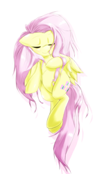 Size: 600x1000 | Tagged: safe, artist:ushiro no kukan, fluttershy, pegasus, pony, female, mare, pixiv, solo