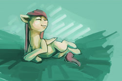 Size: 4261x2844 | Tagged: safe, artist:sharpieboss, fluttershy, pegasus, pony, absurd resolution, eyes closed, lying, on side, solo