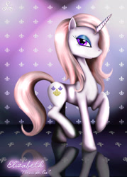 Size: 1776x2480 | Tagged: safe, artist:taliesin-the-dragoon, derpibooru import, fleur-de-lis, pony, unicorn, solo