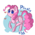 Size: 1024x1024 | Tagged: safe, artist:waackery, pinkie pie, earth pony, pony, female, heart, mare, pink coat, pink mane, solo