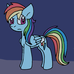 Size: 695x700 | Tagged: safe, artist:cmara, derpibooru import, rainbow dash, pegasus, pony, paint tool sai, solo