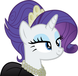 Size: 4727x4626 | Tagged: safe, artist:nupiethehero, rarity, pony, unicorn, the gift of the maud pie, absurd resolution, clothes, dress, jewelry, necklace, show accurate, simple background, solo, tiara, transparent background, vector
