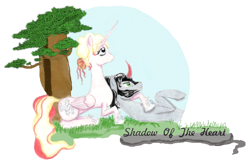 Size: 784x507 | Tagged: safe, artist:tunipeace, derpibooru import, king sombra, pony, unicorn, fanfic, fanfic art, loss, love, sad