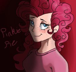 Size: 328x311 | Tagged: safe, artist:captainsnarkyninja, pinkie pie, human, humanized, light skin, solo