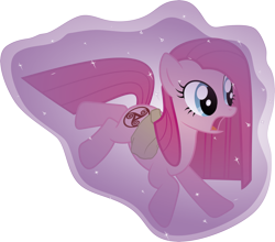 Size: 7443x6551 | Tagged: safe, artist:j5a4, pinkie pie, earth pony, pony, comic:the rose of life, absurd resolution, alternate cutie mark, female, magic, mare, open mouth, simple background, solo, telekinesis, transparent background, vector