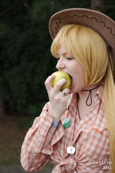 Size: 800x1200 | Tagged: safe, artist:ayumishka, applejack, human, cosplay, irl, irl human, photo