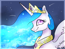 Size: 800x600 | Tagged: safe, artist:not-ordinary-pony, princess celestia, alicorn, pony, bust, portrait, solo