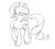 Size: 2289x2045 | Tagged: safe, artist:leadhooves, rarity, pony, unicorn, chest fluff, monochrome, solo