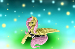 Size: 977x639 | Tagged: safe, artist:twilightmeep, fluttershy, pegasus, pony, clothes, prison, prison outfit, prisoner