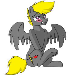 Size: 818x890 | Tagged: safe, artist:pencil bolt, oc, oc only, oc:pencil bolt, pegasus, pony, male, shy, simple background, solo, stallion, theponyfuture, transparent background