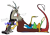 Size: 3350x2345 | Tagged: safe, artist:grievousfan, derpibooru import, discord, king sombra, draconequus, pony, unicorn, dialogue, duo, duo male, male, simple background, sitting, stallion, transparent background