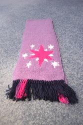 Size: 3072x4608 | Tagged: safe, artist:ghostofwar909, derpibooru import, twilight sparkle, clothes, craft, cutie mark, scarf
